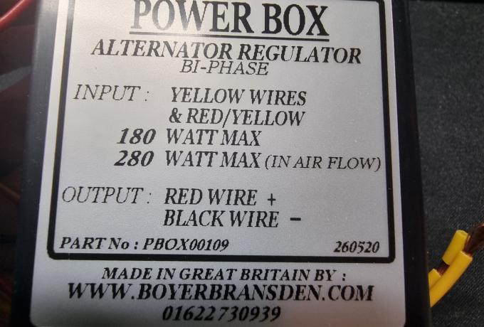 Boyer Power Box Regulator BI-Phase 3 Wire 12Volt