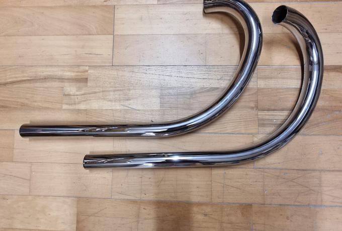 Ariel 4F Exhaust Pipe Pair. 1 5/8". 42mm. 1931. Upright Engine. 