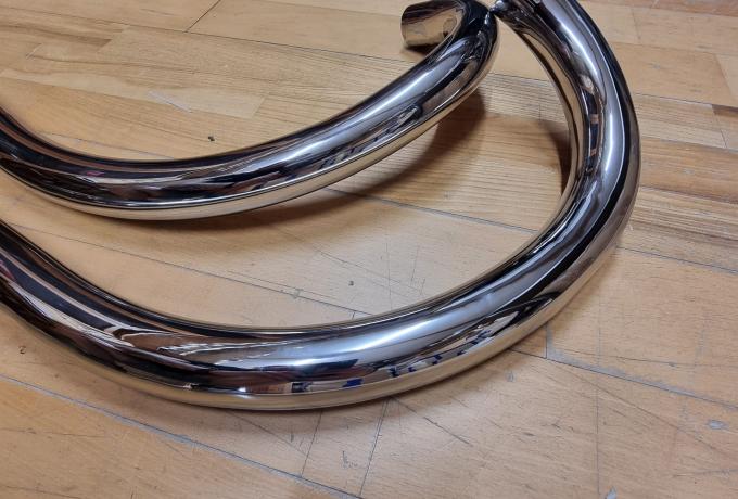 Ariel 4F Exhaust Pipe Pair. 1 5/8". 42mm. 1931. Upright Engine. 