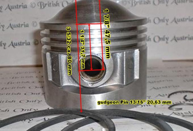 JAP J.A.P. Twin Piston 500cc OHV +020 / Pair