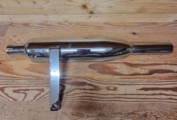 Triumph Siamese Auspufftopf High Level. RHS. 350. 500. 650. 1 3/8"