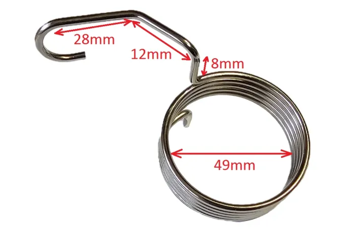Kickstart Spring Nickel plated 49mm