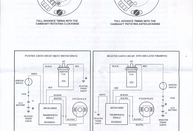 Boyer Elektronische Zündung Triumph, BSA 1-Zylinder MK IV 12V