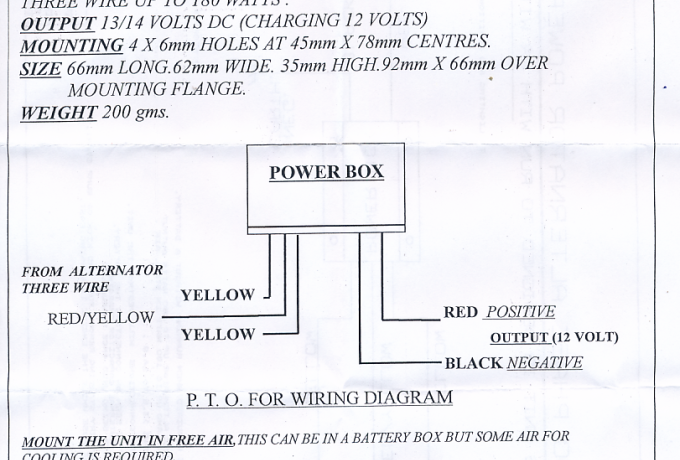 Boyer Power Box Regulator BI-Phase 3 Wire 12Volt