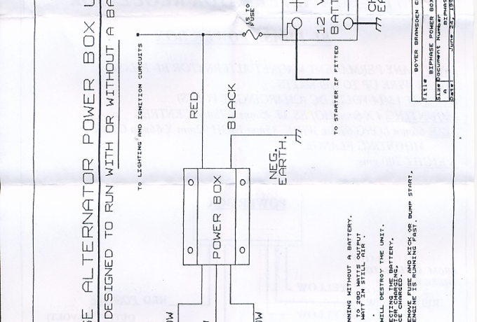Boyer Power Box Regulator BI-Phase 3 Wire 12Volt