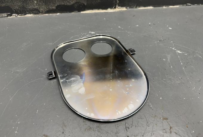 Norton. Air Filter Front Plate Chrome Plated.