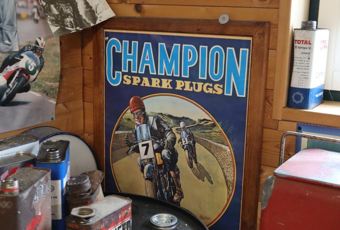 Champion Spark Plugs framed picture