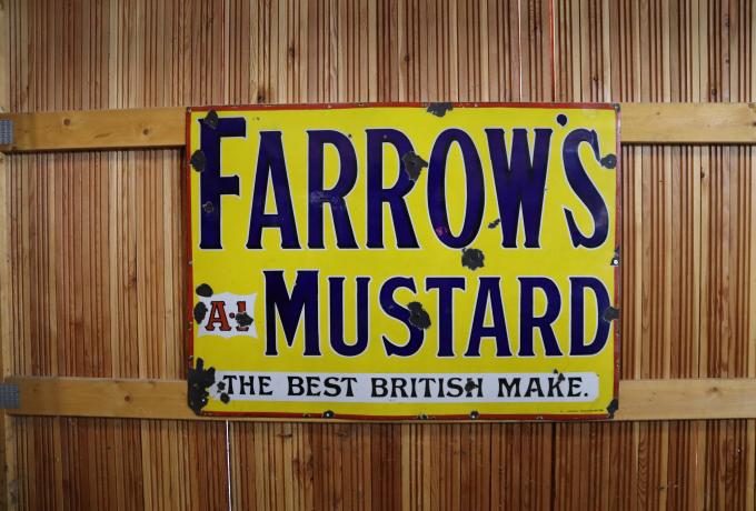 Farrows Mustard Sign