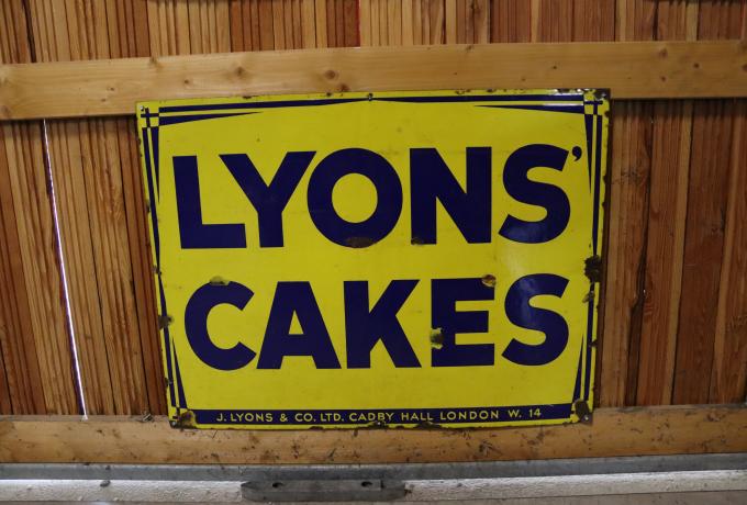 Lyons Cakes Sign