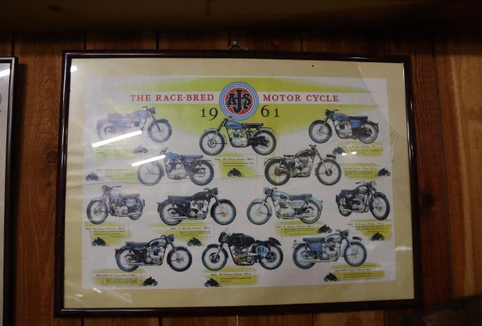 AJS 1961 framed picture