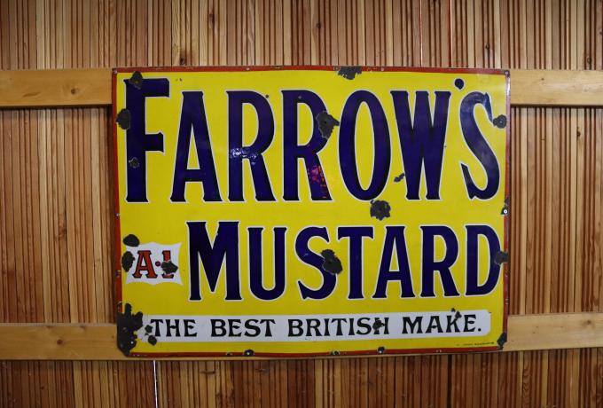 Farrows Mustard Sign