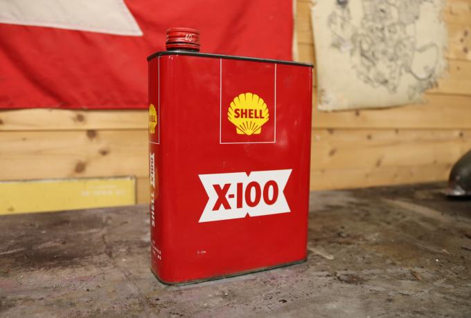 Shell X-100 Oil Can 