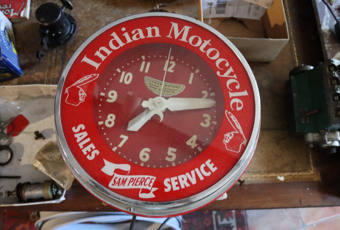 Indian Motorcycle Clock