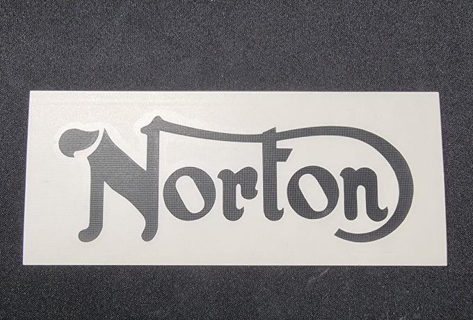 Norton Decal / Sticker. Black. Vinyl