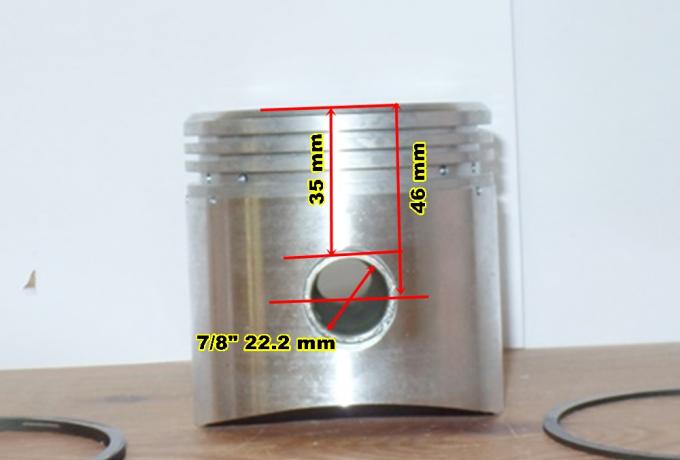 AJS M18s/G80s Piston 500cc Alloy Head 1950-56 STD