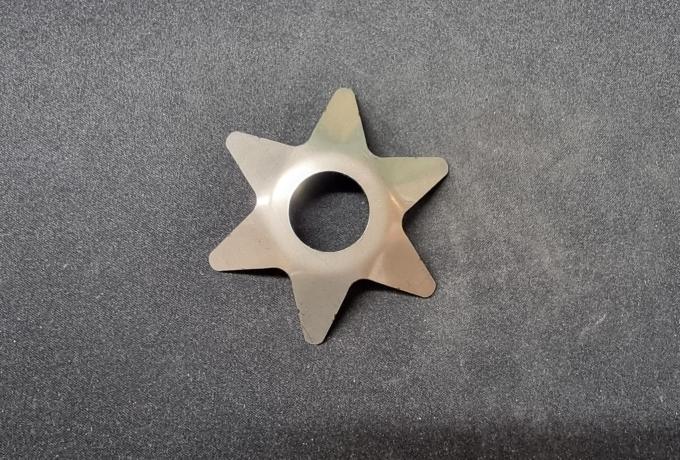 Brough Superior Front Wheel Star Washer. Stainless Steel. 
