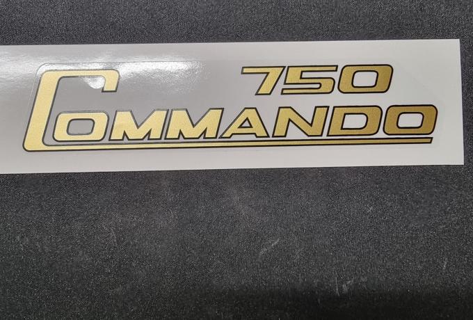 Norton 750 Commando Decal / Sticker. Gold. Dryfix. 