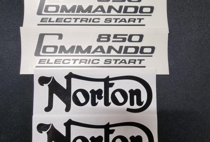 Norton Commando 850. Elektric Start Transfer Set. Black. 