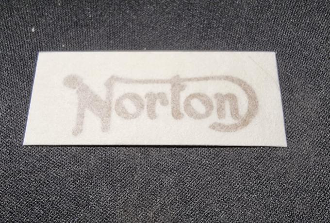 Norton Decal / Sticker Small for Chaincase. Gold. Vinyl