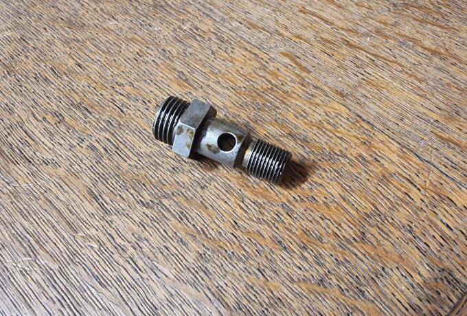 Brough Superior. Crankcase Oil Pipe Pillar
