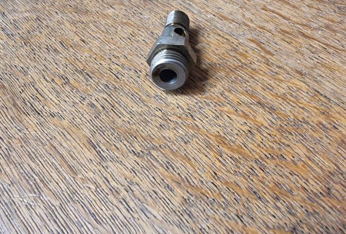 Brough Superior. Crankcase Oil Pipe Pillar