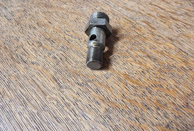 Brough Superior. Crankcase Oil Pipe Pillar