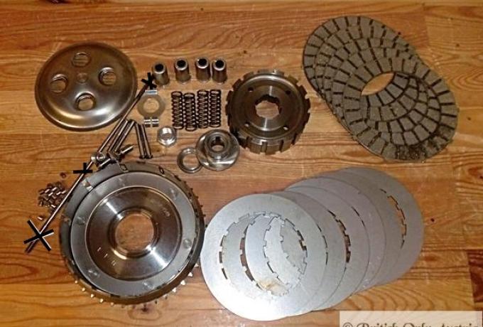 Conversion Kit, from 6 to 4 spring S/arm,A7,A10, B31,B32,B33,B34, Gold Star.