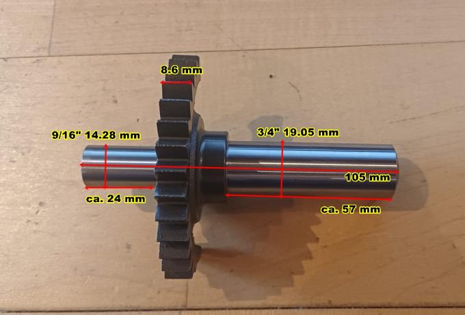 BSA DBD34 Goldstar Kickstart Quadrant sw. arm + Ritzel für Kickstart Ratsche