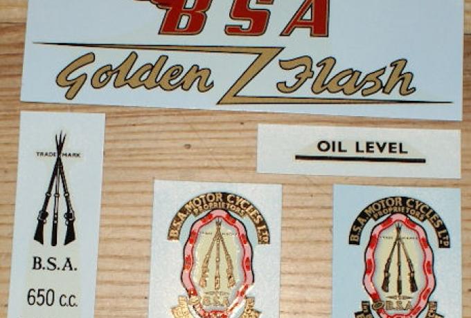 BSA A10 Abziehbilder Gold Livery Golden Flash 1954-63
