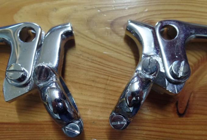 Brough Superior / Norton Brake and Clutch Lever 7/8" - 22mm / Pair Amal Type