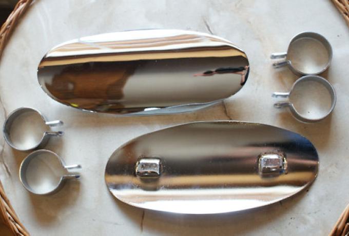 Auspuff Hitzeschilder /Paar mit Schellen