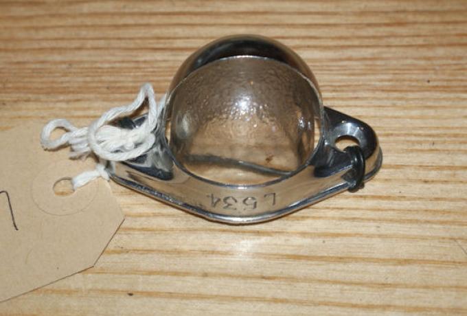 Chrom und Glasfassung für Lampe