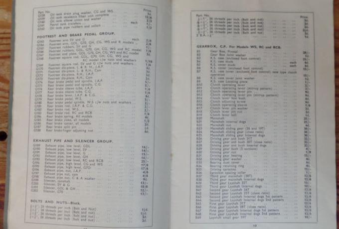 OK Supreme Spare Parts and Instruction Book, Buch