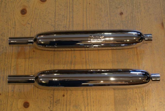 BSA Auspufftöpfe A50/A65T/A65L/ Lightning 1961- /Paar