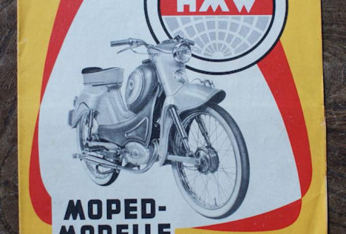 HMW Moped-Modelle 1958 im HMW Baukasten System, Prospekt