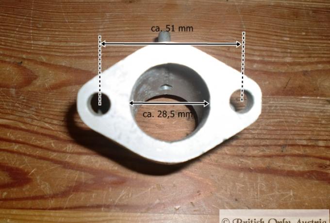 Norton Vergaserzwischenstück 1 3/16" - 1 1/8"