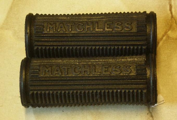 Matchless Footrest Rubbers open end /Pair