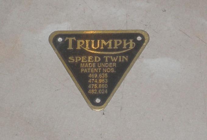 Triumph Speed Twin Patent Platte - gold