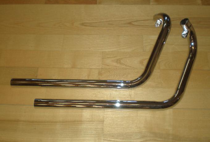 BSA Sloper Exhaust Pipes 600 cc /Pair 1 5/8"