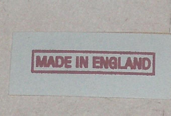 Norton Transfer "Made in England" 