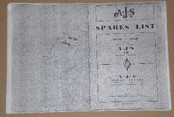 AJS Spares List Copy 1949-1950