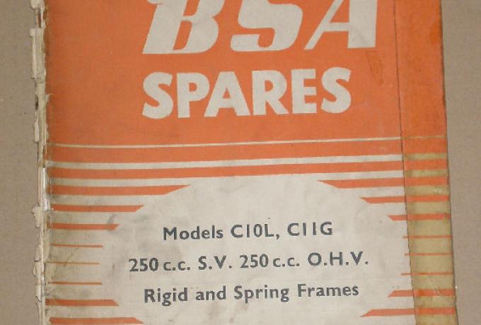 BSA Spares 1954-Rigid & Spring Frames