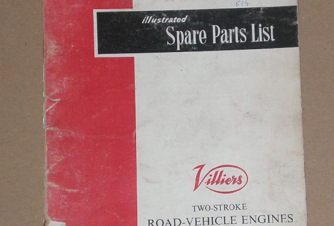 Villiers Spare Parts List-Two Stroke-1964 Two-Stroke Road-Vehicle Engines Marks 31C, 2L, 3L, 9E,...
