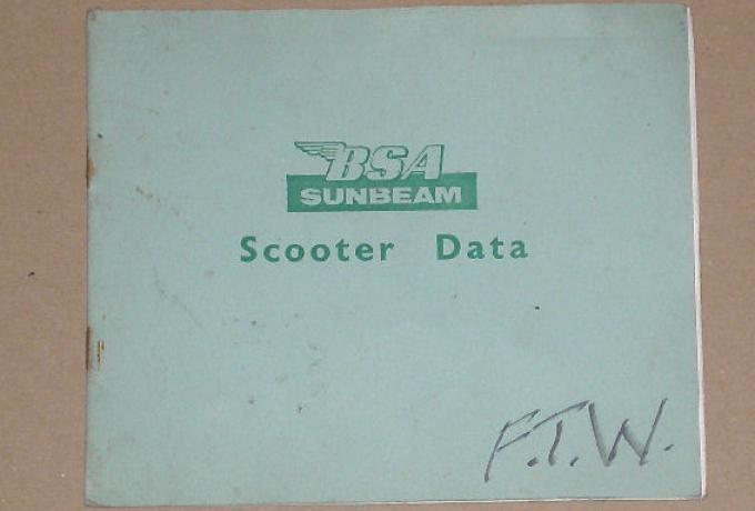 BSA Sunbeam - Scooter Data
