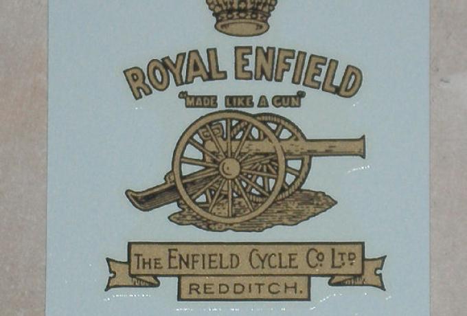 Royal Enfield Abziehbild für Steuerkopf/Pickerlhalter bis 1930