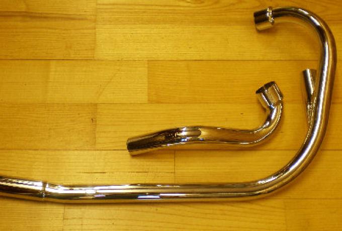 Triumph Siamese Auspuffrohre/Auspuffkrümmer TR6/T120, Unit 650ccm /Set