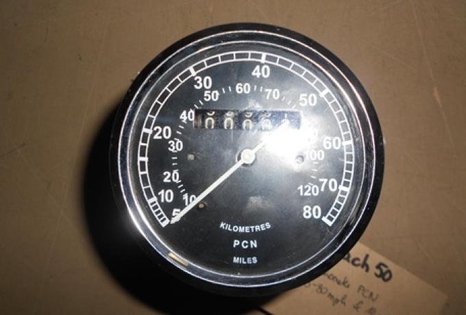 Speedometer PCN  5-80 mph / 10-120 km/h
