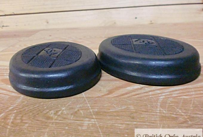 BSA Kneegrip Rubber 2- hole /Pair oval