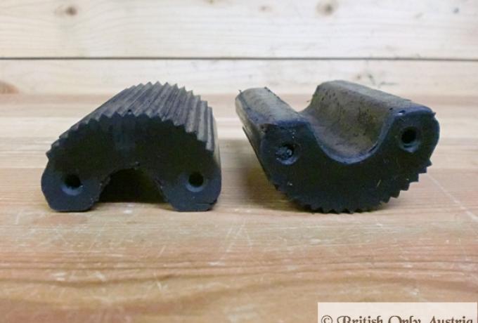 Fußrast- Pedalgummi, gerippt /Paar