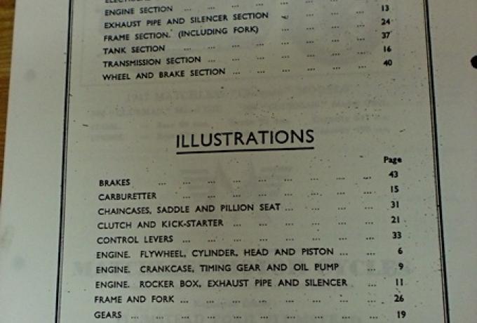 Matchless Spares List 1947 Copy